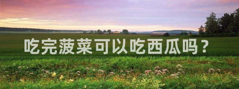 吃瓜群众中的瓜指的是:吃完菠菜可以吃西瓜吗?