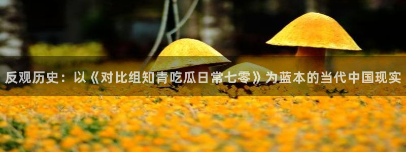 吃瓜是什么意思:反观历史:以《对比组知青吃瓜日常七零》为蓝本的当代中国现实